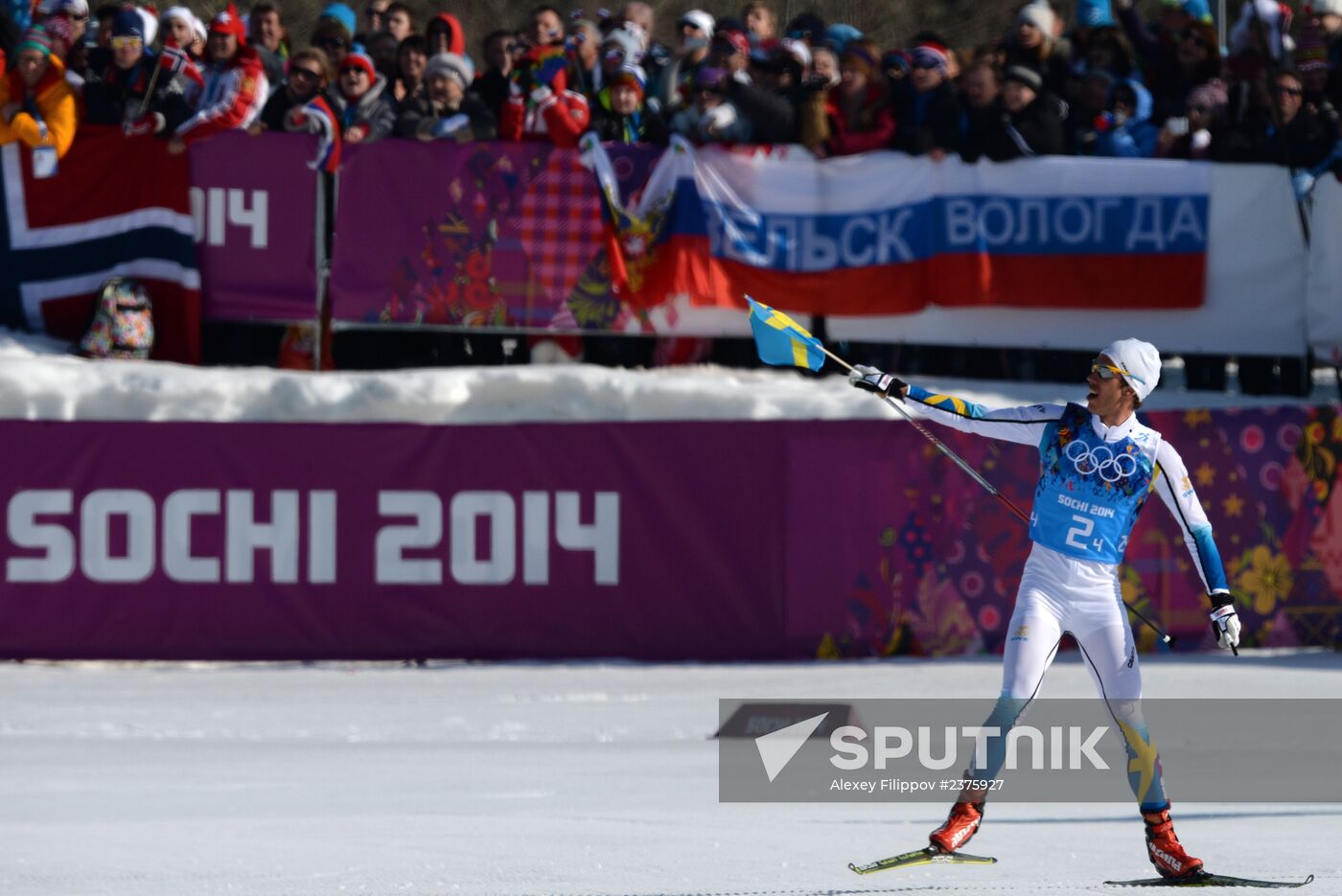 2014 Winter Olympics. Cross-country skiing. Men. Relay
