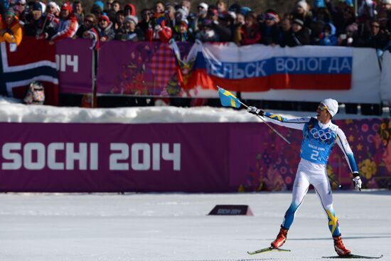 2014 Winter Olympics. Cross-country skiing. Men. Relay