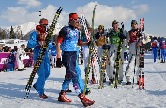 2014 Winter Olympics. Cross-country skiing. Men. Relay