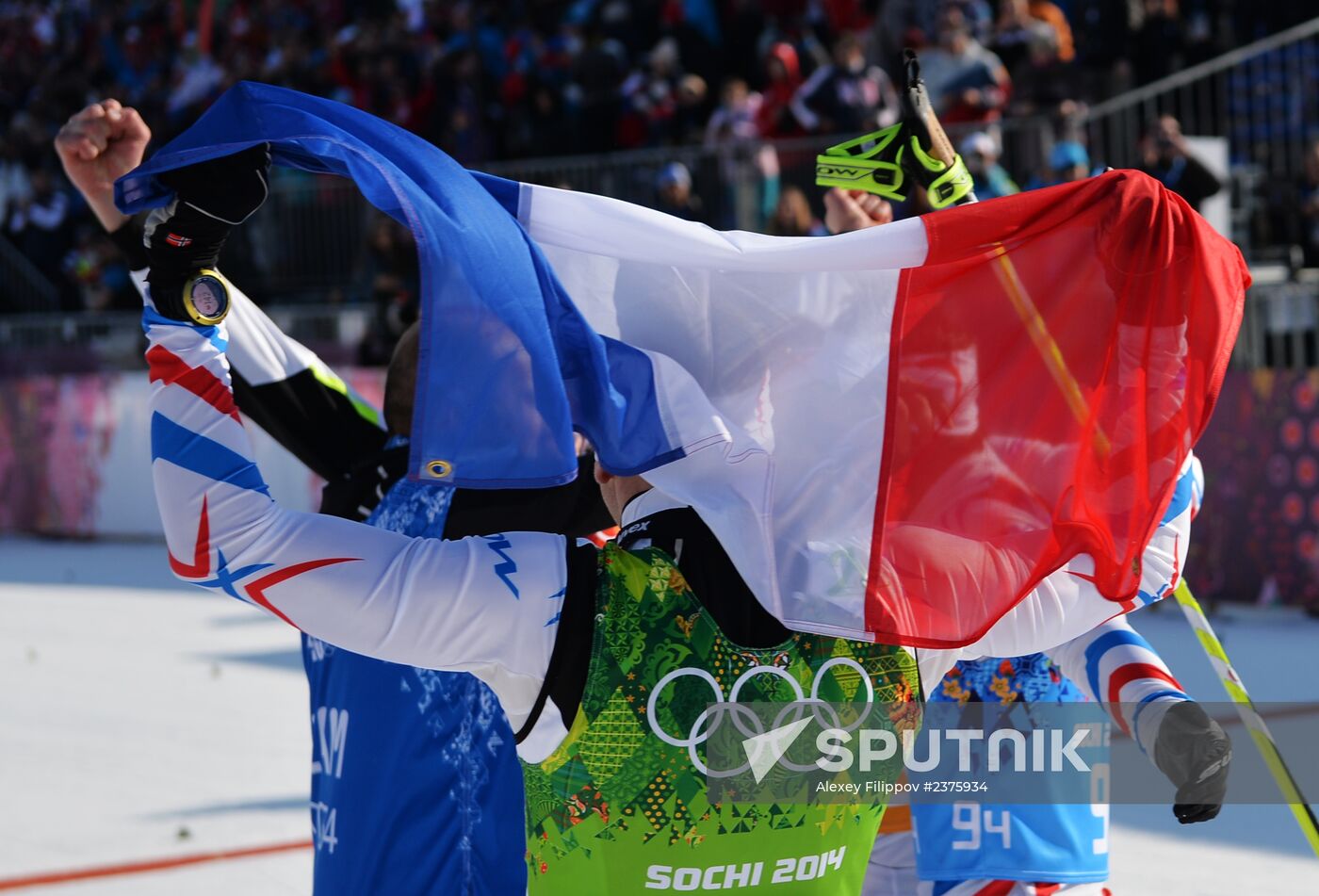 2014 Winter Olympics. Cross-country skiing. Men. Relay