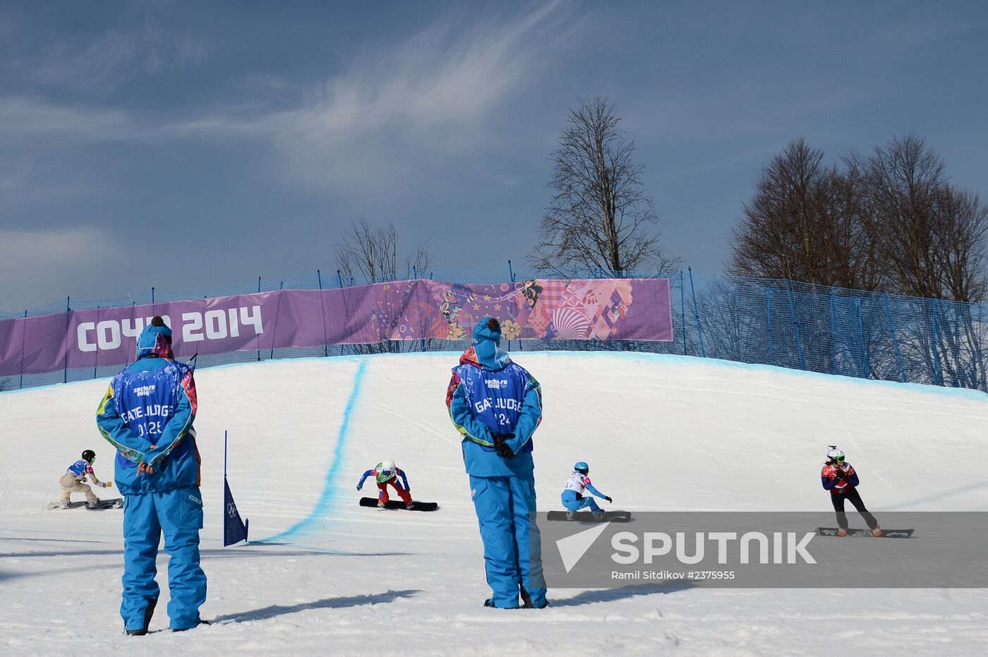 2014 Winter Olympics. Snowboarding. Women. Snowboard cross