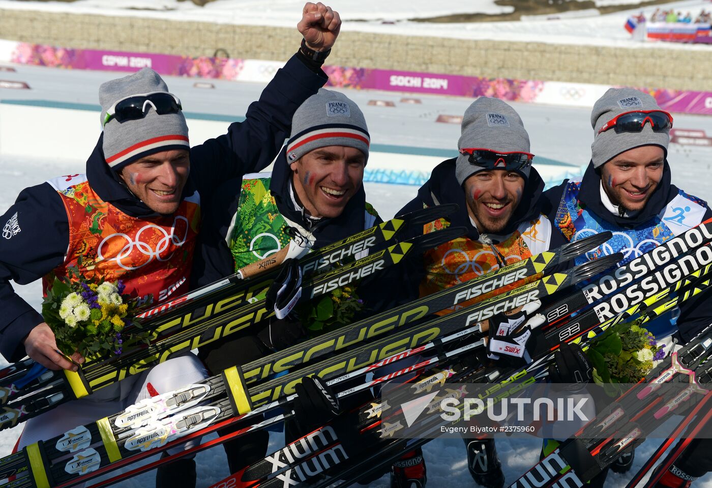 2014 Winter Olympics. Cross-country skiing. Men. Relay