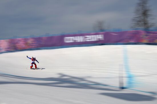 2014 Winter Olympics. Snowboarding. Women. Snowboard cross