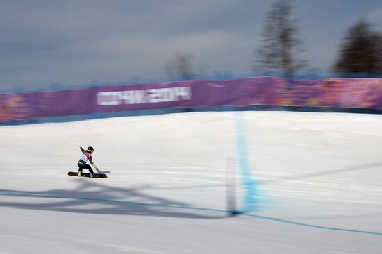 2014 Winter Olympics. Snowboarding. Women. Snowboard cross