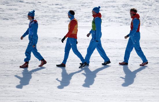 2014 Winter Olympics. Cross-country skiing. Men. Relay