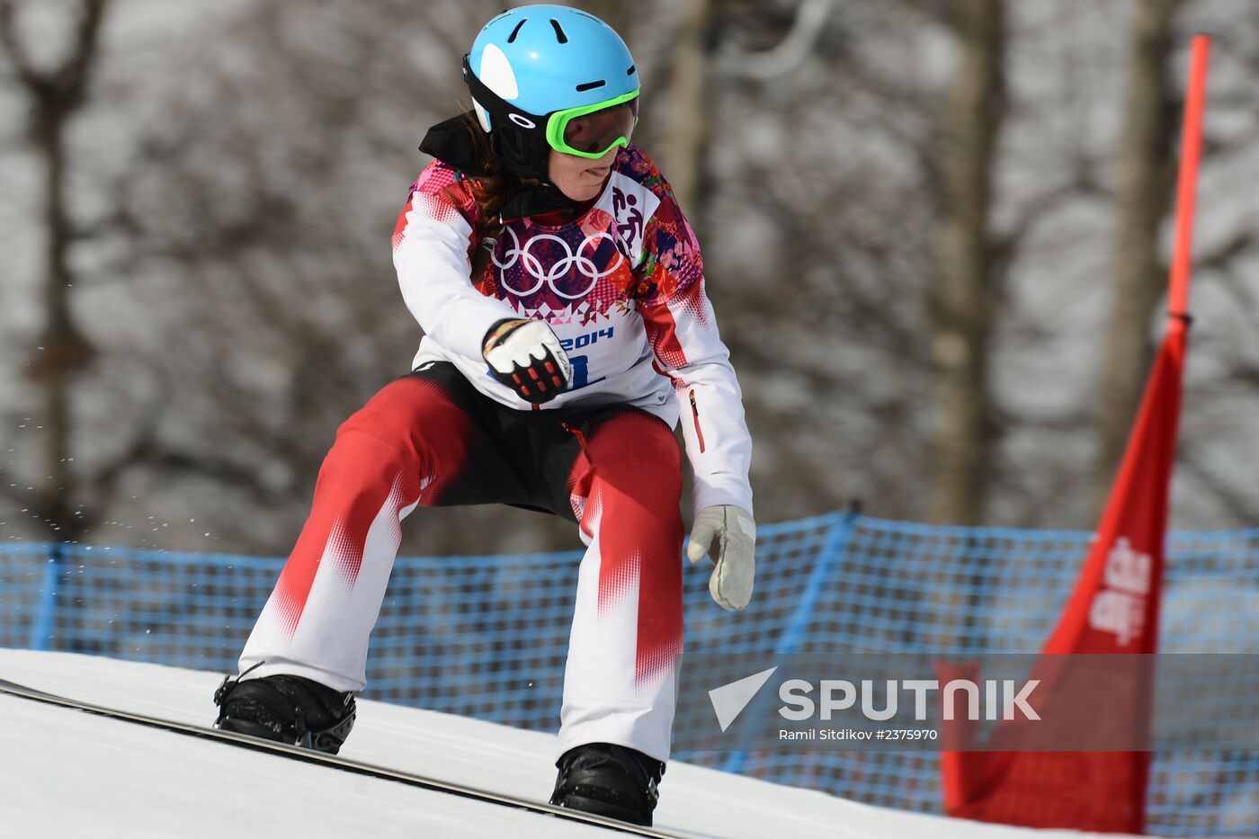 2014 Winter Olympics. Snowboarding. Women. Snowboard cross