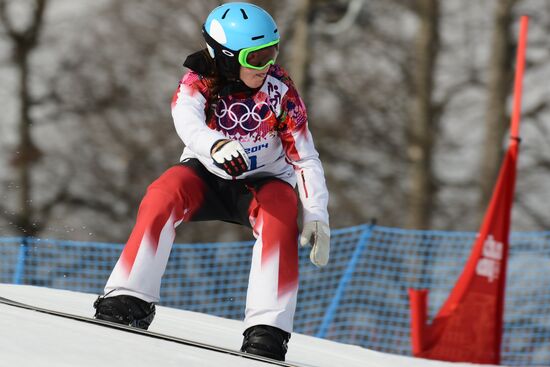 2014 Winter Olympics. Snowboarding. Women. Snowboard cross