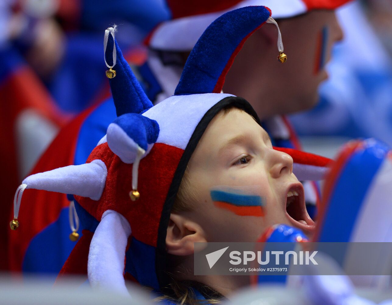 2014 Winter Olympics. Ice hockey. Men. Russia vs. Slovakia