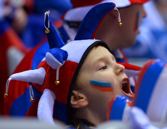 2014 Winter Olympics. Ice hockey. Men. Russia vs. Slovakia