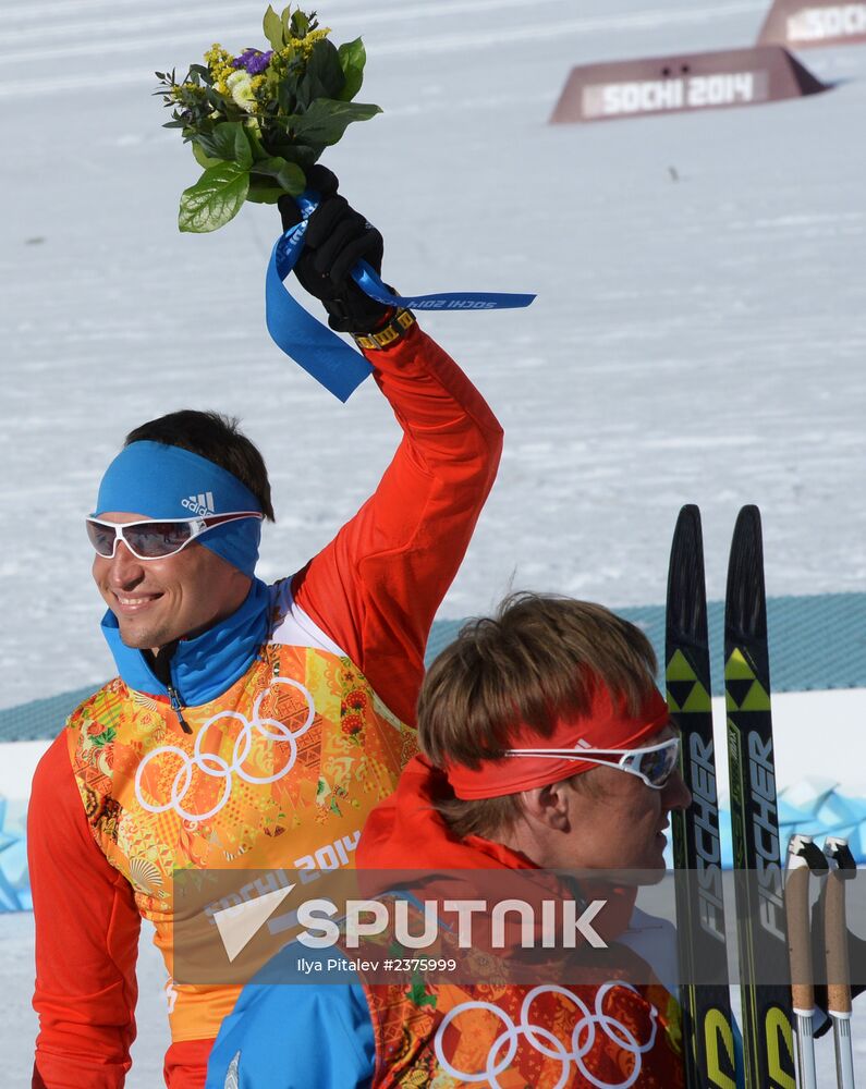2014 Winter Olympics. Cross-country skiing. Men. Relay