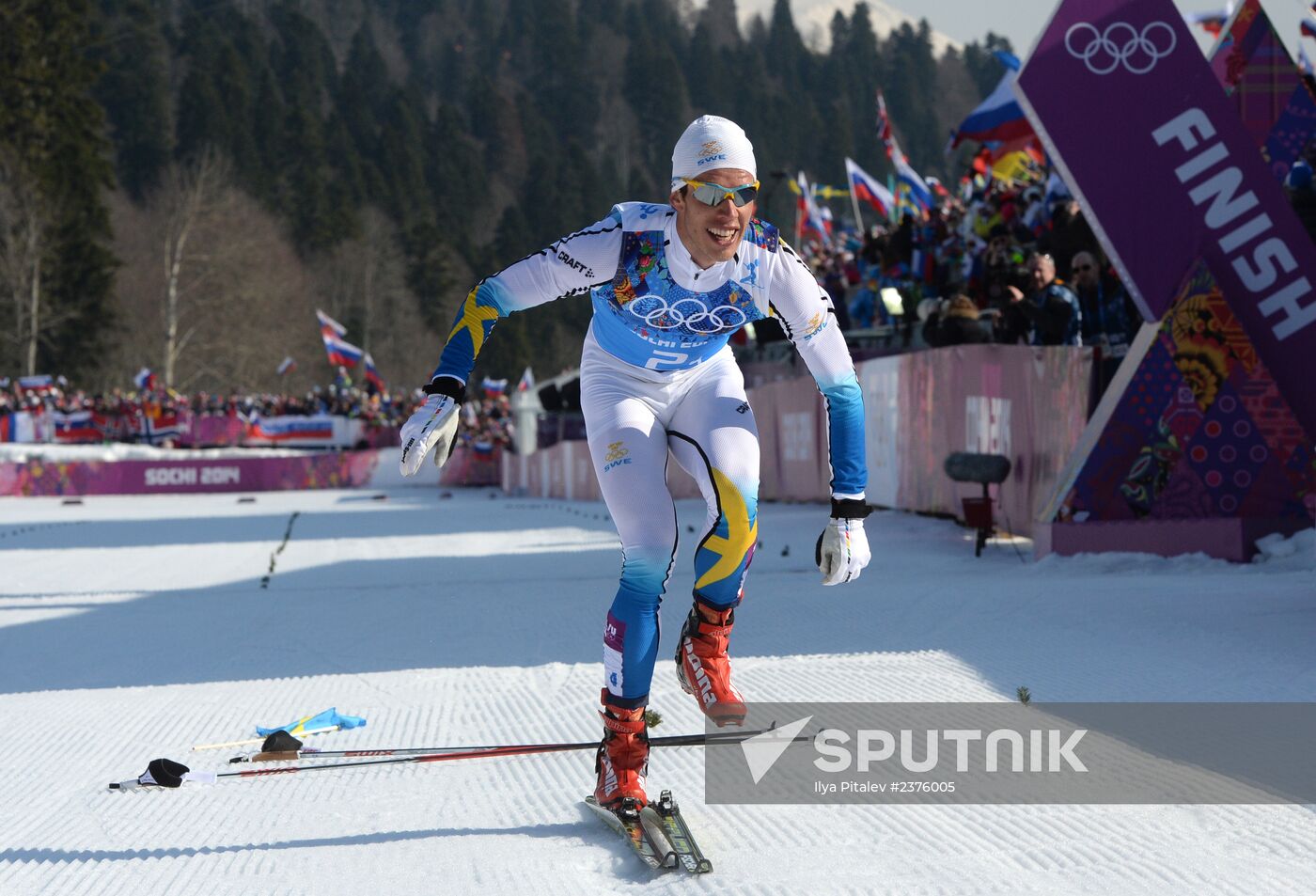 2014 Winter Olympics. Cross-country skiing. Men. Relay