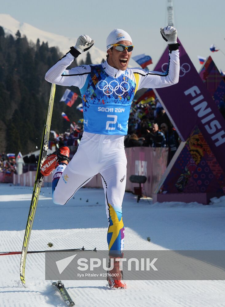 2014 Winter Olympics. Cross-country skiing. Men. Relay