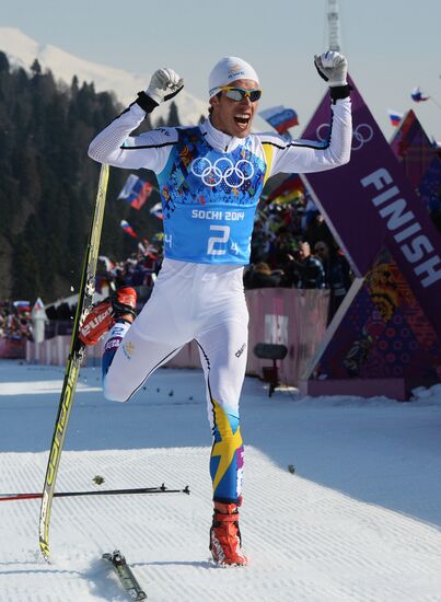 2014 Winter Olympics. Cross-country skiing. Men. Relay