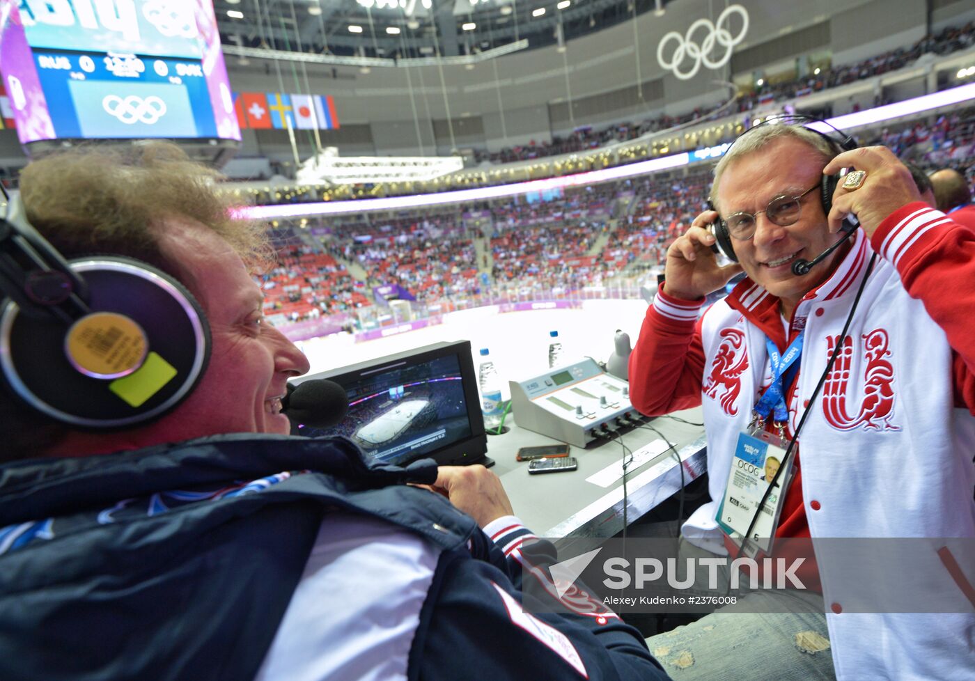 2014 Winter Olympics. Ice hockey. Men. Russia vs. Slovakia