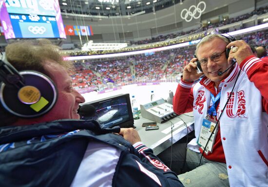 2014 Winter Olympics. Ice hockey. Men. Russia vs. Slovakia