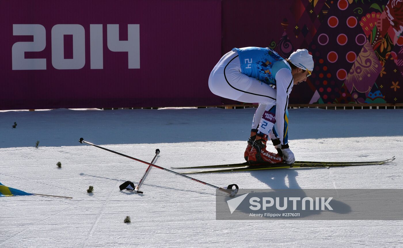 2014 Winter Olympics. Cross-country skiing. Men. Relay