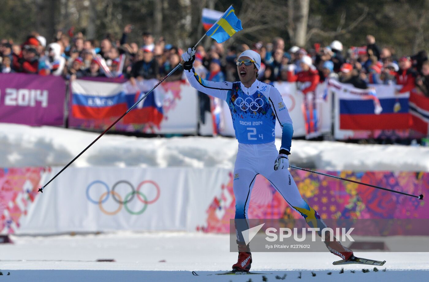 2014 Winter Olympics. Cross-country skiing. Men. Relay