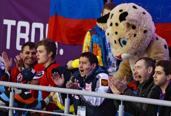 2014 Winter Olympics. Ice hockey. Men. Russia vs. Slovakia