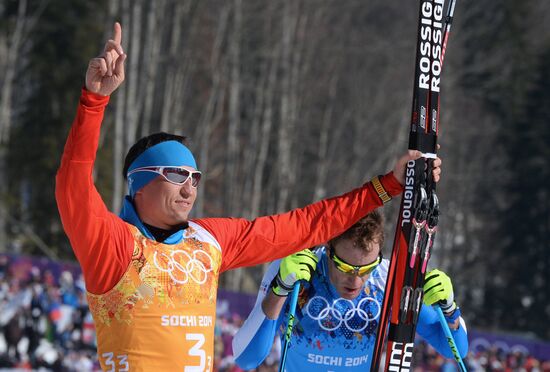2014 Winter Olympics. Cross-country skiing. Men. Relay