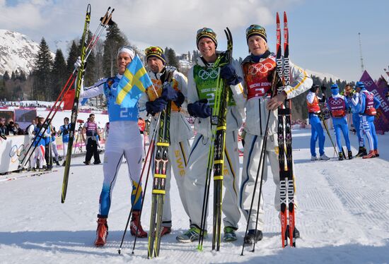 2014 Winter Olympics. Cross-country skiing. Men. Relay