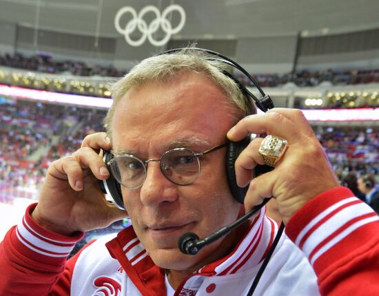 2014 Winter Olympics. Ice hockey. Men. Russia vs. Slovakia