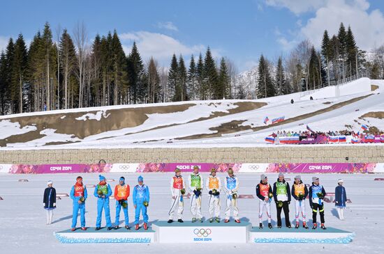 2014 Winter Olympics. Cross-country skiing. Men. Relay