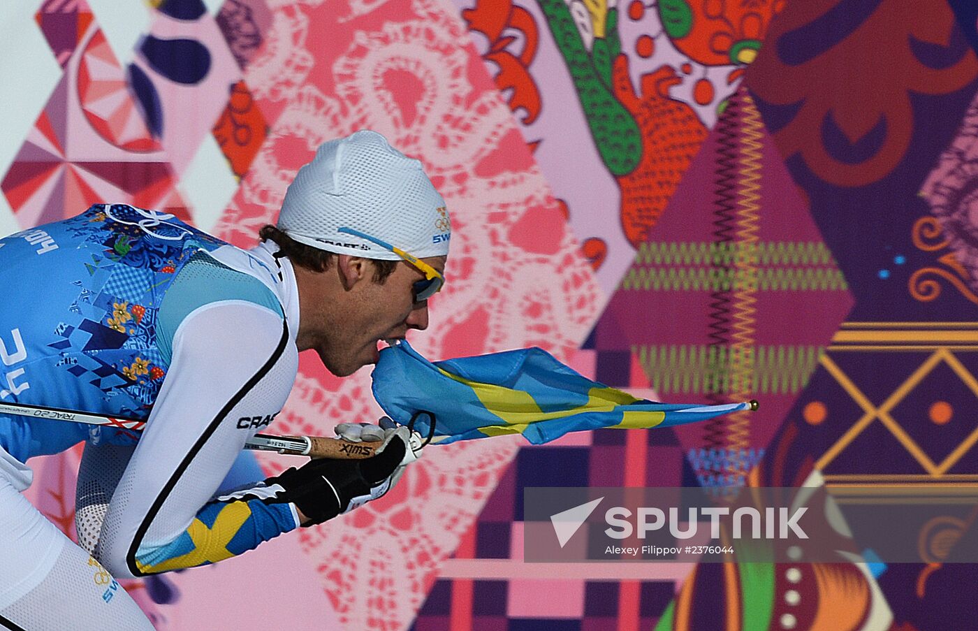 2014 Winter Olympics. Cross-country skiing. Men. Relay