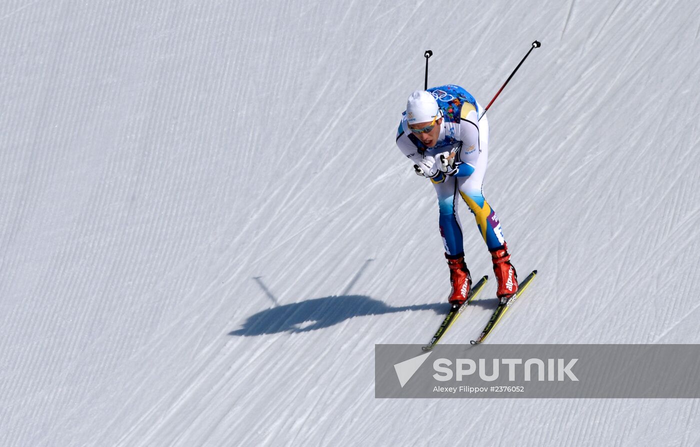 2014 Winter Olympics. Cross-country skiing. Men. Relay