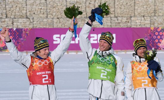 2014 Winter Olympics. Cross-country skiing. Men. Relay