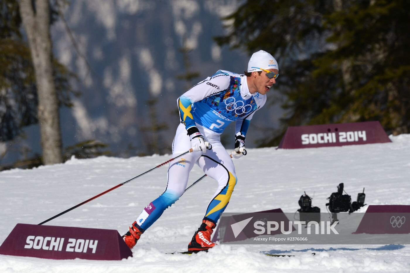 2014 Winter Olympics. Cross-country skiing. Men. Relay