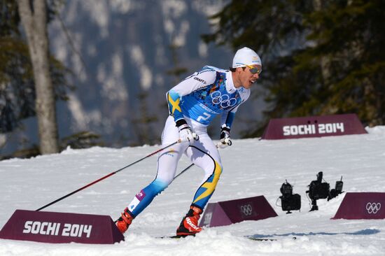 2014 Winter Olympics. Cross-country skiing. Men. Relay