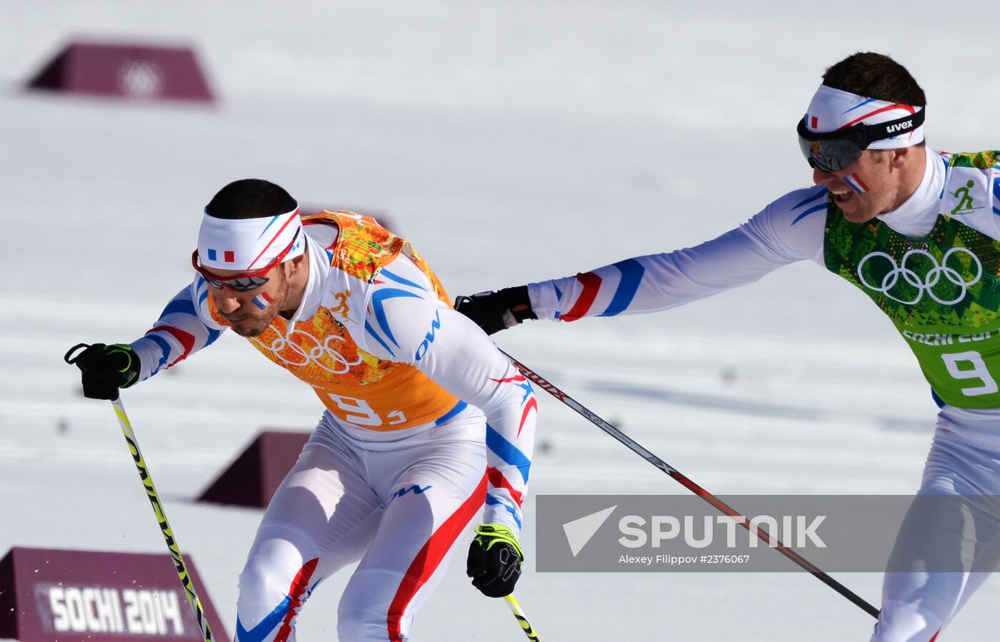 2014 Winter Olympics. Cross-country skiing. Men. Relay