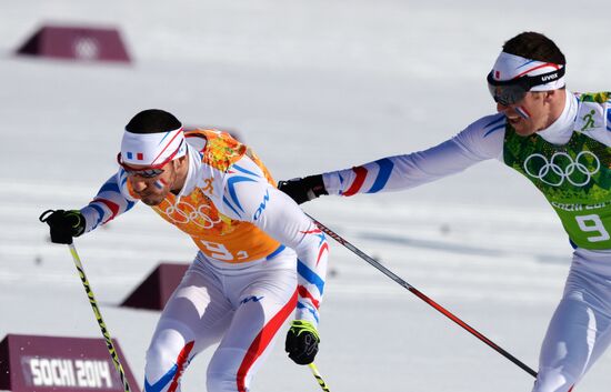 2014 Winter Olympics. Cross-country skiing. Men. Relay