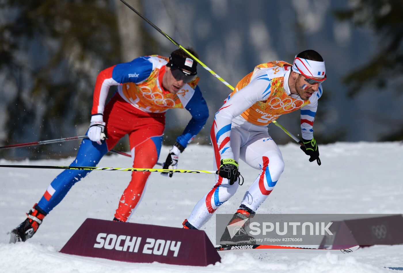 2014 Winter Olympics. Cross-country skiing. Men. Relay