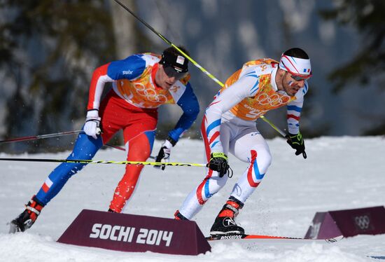 2014 Winter Olympics. Cross-country skiing. Men. Relay