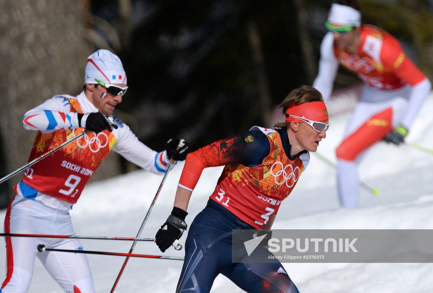 2014 Winter Olympics. Cross-country skiing. Men. Relay