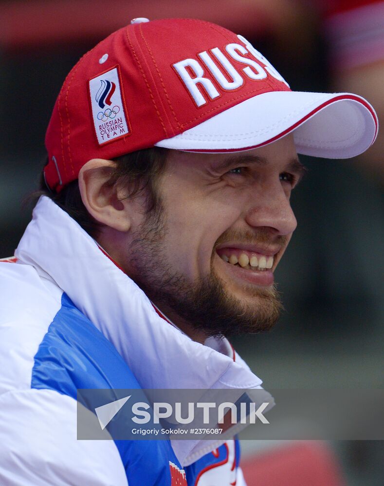 2014 Winter Olympics. Ice hockey. Men. Russia vs. Slovakia