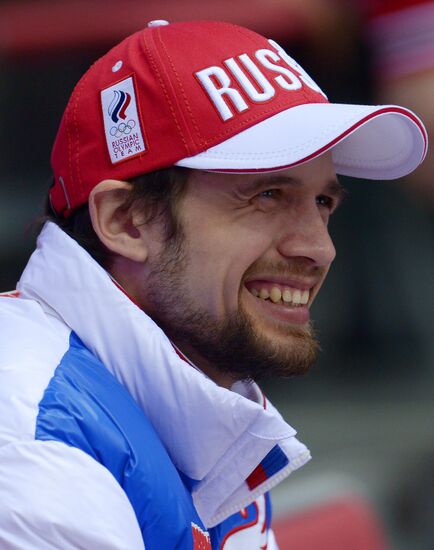 2014 Winter Olympics. Ice hockey. Men. Russia vs. Slovakia