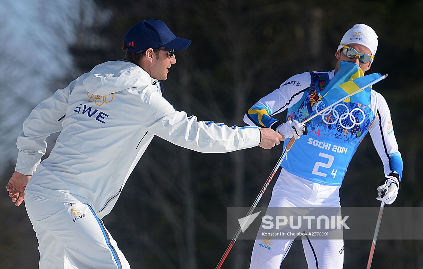 2014 Winter Olympics. Cross-country skiing. Men. Relay