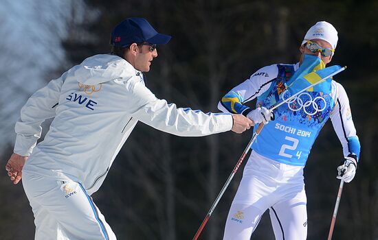 2014 Winter Olympics. Cross-country skiing. Men. Relay