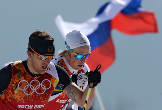 2014 Winter Olympics. Cross-country skiing. Men. Relay