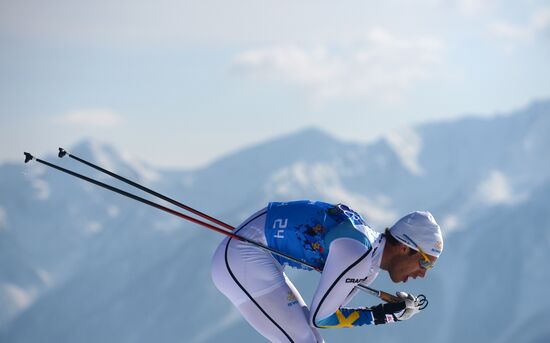 2014 Winter Olympics. Cross-country skiing. Men. Relay