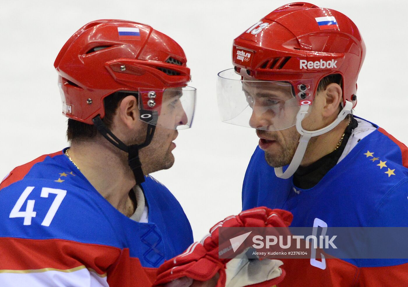 2014 Winter Olympics. Ice hockey. Men. Russia vs. Slovakia