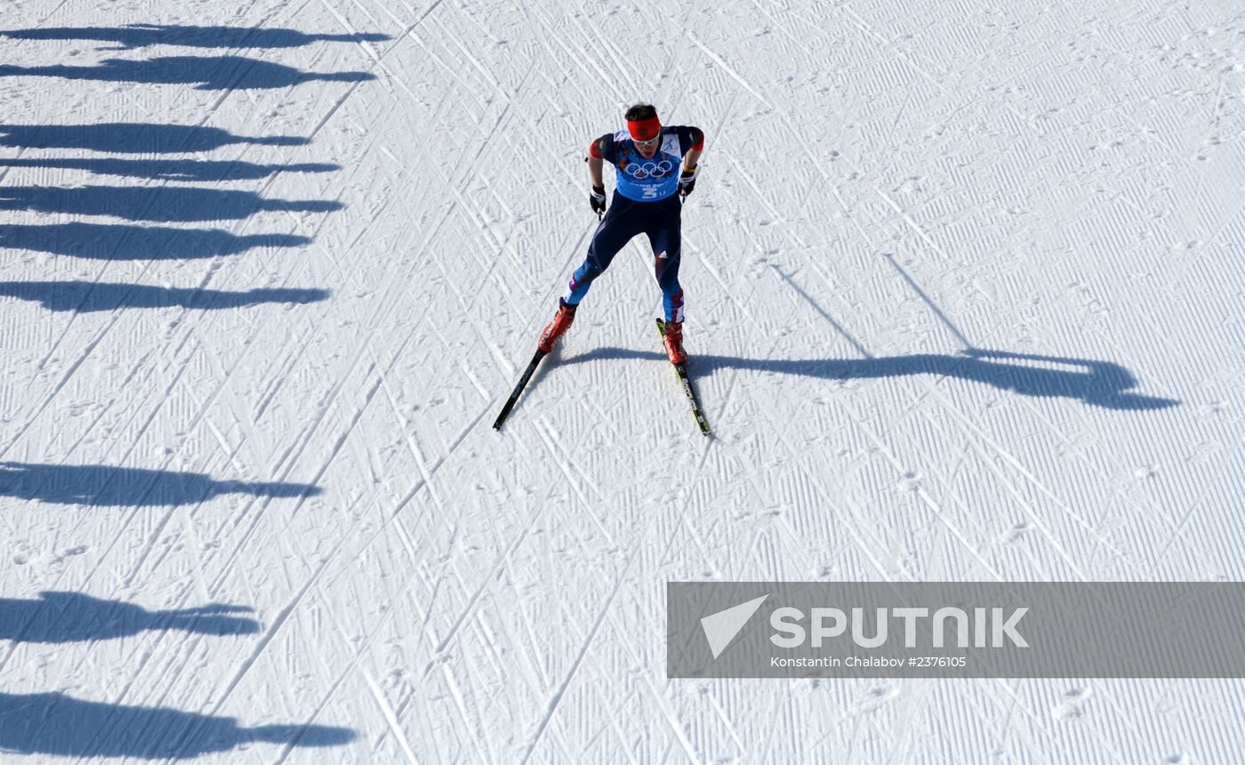 2014 Winter Olympics. Cross-country skiing. Men. Relay