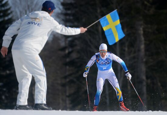 2014 Winter Olympics. Cross-country skiing. Men. Relay
