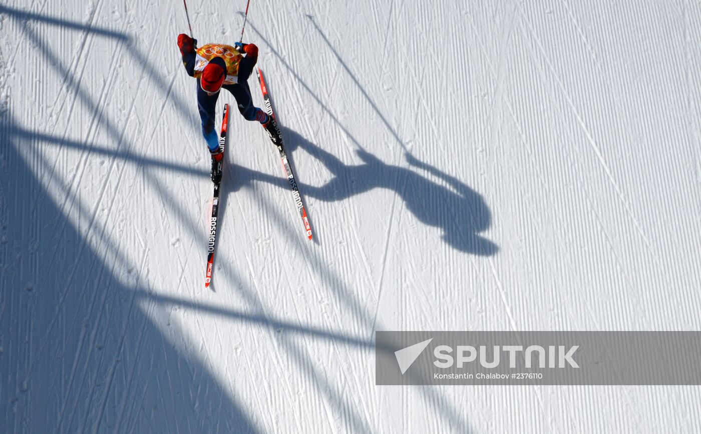 2014 Winter Olympics. Cross-country skiing. Men. Relay