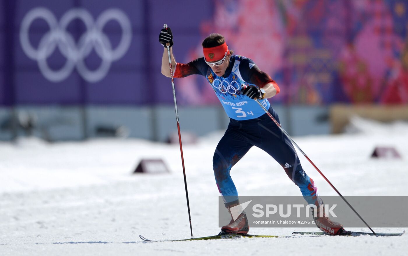 2014 Winter Olympics. Cross-country skiing. Men. Relay