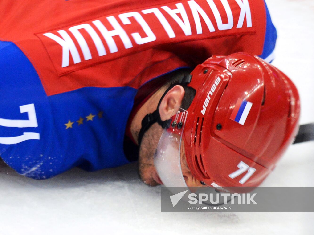2014 Winter Olympics. Ice hockey. Men. Russia vs. Slovakia