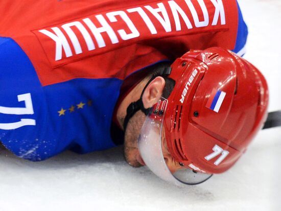 2014 Winter Olympics. Ice hockey. Men. Russia vs. Slovakia