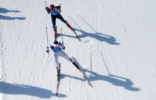 2014 Winter Olympics. Cross-country skiing. Men. Relay